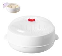 Microwave Oven Steamer,2025 Upgraded Multifunctional Microwave Vegetable Steamer with a Transparent Lid and Tray,for Vegetable, Cooking Dumplings (First floor)