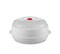 Microwave Oven Steamer for Vegetables,Baby Microwave Oven Steamer for Vegetables,Instant Pot Steamers Basket with Lid for Food Cooking (A)