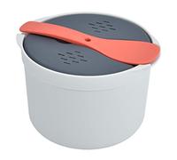 Microwave Pasta Cooker,Microwave Rice Cooker,2l Food Grade Pp Material Rice Spoon,Lid Strainer Steaming Pot Set (Arancia)
