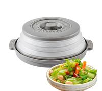 Microwave Plate With Cover | Foldable Microwave Plate And Oven Cover With Bottom,Multifunction Foldable Steaming Tray And Splash Guard, Oven Safe For Home