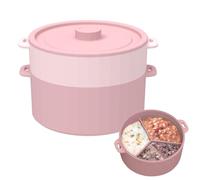 Microwave Steamer For Cooking, 18.8x12.5cm Heat-Resistant Double-Layer | Convenient Cooking Steamer Microwave Veggie Bowl | For Baby Food Corn Pasta Meal Preparation Home Kitchen Restaurant