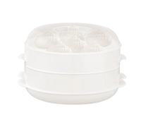 Microwave Steamer - Stackable Kitchen Food Cooker Pot | Steamer Bowl, Quick Healthy Cooking Solution, Multi Tier Microwave Steam Basket With/for Lunch Rice Pasta Potato Egg Home Dumpling