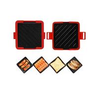 Microwave Toaster, Travel Sandwich Maker, Dishwasher Safe Panini Press with Non-Stick Plates for Grilled Cheese, Breakfast Snacks for Home, Dorm, College Students, and Busy Professionals