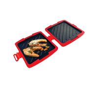 Microwave Toaster | Travel Sandwich Maker | Dishwasher Safe Press With Non-Stick Plates For Grilled Cheese Breakfast Snacks Home Dorm College Students Workplace Busy Professionals