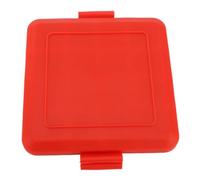 Microwave Toastie Sandwich Maker, Quick Easy To Use Non Stick Panini Press For Breakfast Grilled Cheese Snacks Dishwasher Safe Cordless Silicone Metal 520g 170x145x35mm (Red)
