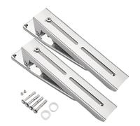 Microwave Wall Mount, Stainless Steel Brackets, Foldable Adjustable Rack, Heavy Duty Oven Holder, Stretch Support Arms for Home, Kitchen, Apartment, Pantry, Small Space, Storage, 28.4/5.5/10.4 Inches