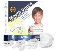 Mictaning Confezione da 6 paradenti per bambini, comodi paradenti personalizzati per bambini per digrignare i denti, protezioni notturne modellabili per bambini per stringere i denti, bruxismo, TMJ