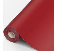 MICTER Grande Pelle Adesiva per Riparazioni, 40x200cm Patch Pelle Adesiva, Toppe per Riparazione Autoadesive per Riparazione per Divano, Sedile Auto, Mobili, Borsa in Pelle, Tappezzeria(Rosso)