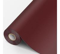 MICTER Grande Pelle Adesiva per Riparazioni, 40x200cm Patch Pelle Adesiva, Toppe per Riparazione Autoadesive per Riparazione per Divano, Sedile Auto, Mobili, Borsa in Pelle, Tappezzeria(Rosso vino)
