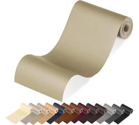 MICTER Grande Pelle Adesiva per Riparazioni, 40x300cm Patch Pelle Adesiva, Toppe per Riparazione Autoadesive per Riparazione per Divano, Sedile Auto, Mobili, Borsa in Pelle, Tappezzeria (Bianco beige)