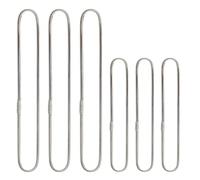 Mictop Fasce elastiche universali di ricambio per microfono Shock Mount Mic Holder morsetto clip anti-invecchiamento anelli in gomma, 6 pezzi (grigio)