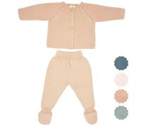 Micu Micu Completini Nascita, Completini e Coordinati per Bambino e Bambina, Completino Neonato 0-3 Mesi Maschio, 2 pezzi, Regalo Nascita Bimbo, Corredino Neonato Maschietto, 56 a 62 cm (Rosa)