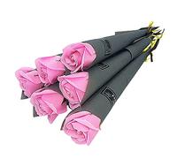 Micvtve 10 Pezzi Singola Rosa Simulazione Fiore di Sapone Rosa Coreano Regalo di San- Rose di Sapone Singolo Fiore di Sapone Artificiale 2