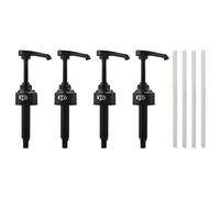 Micvtve 4 Confezioni Nero 8Ml Sciroppo Pompe Dispenser Pompa Perfetto Monin Sciroppi Caffè Neve Coni Sapori & Di Più