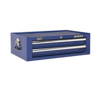 Mid-Box 2 Cassetto con Sfera Cuscinetto Guide - Blu - Sealey AP26029TC Nuovo
