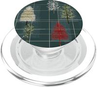 Mid Century Christmas Tree Holiday Pattern Vintage 1950s PopSockets PopGrip per MagSafe