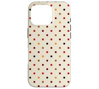 Mid Century Grid Pop Art Y2K Estetica Square Dots Custodia per iPhone 16 Pro