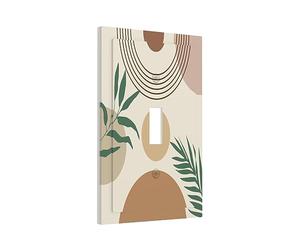 Mid Century Modern Bohemian Beautiful Boho Single Toggle Light Switch Cover Decorativo 1 Gang Piastra elettrica Piastra Frontale per Bagno Cucina Home Decor