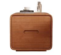 Mid-century modern minimalist bedside storage cabinet suitable for small bedroom solid wood drawers + solid wood multi-layer frame(1,50CM(19.6IN))