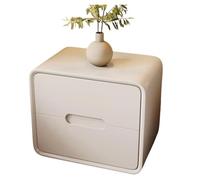 Mid-century modern minimalist bedside storage cabinet suitable for small bedroom solid wood drawers + solid wood multi-layer frame(4,35CM(13.7IN))