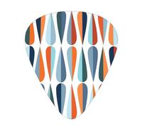 Mid Century Modern Retro Con Forme Goccia Print12 Accordatore Chitarra Professionale Per Chitarra, Basso, & Modalità di Accordatura cromatica