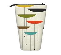 Mid-Century Stampe Moderne Stampe Astuccio Grande Capacità Forniture Ufficio Organizer Stoccaggio Cancelleria
