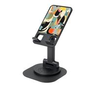 Mid-Century - Supporto per telefono cellulare a forma di gatto, con angolo di altezza regolabile a 360°, portatile, pieghevole, accessorio da ufficio compatibile con tutti i telefoni cellulari e