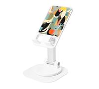 Mid-Century - Supporto per telefono cellulare a forma di gatto, con angolo di altezza regolabile a 360°, portatile, pieghevole, accessorio da ufficio compatibile con tutti i telefoni cellulari e