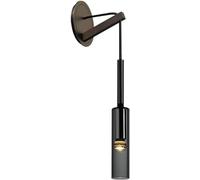 Mid secolo Smoke Glass Baglie da Bagno Luce LED LED Long Linear PERCHINCE Nordic Posso Moderno MADULE BLACO LAMPAGNO A MONTRIO della MAGLIO della Camera della Camera della Camera della Camera della