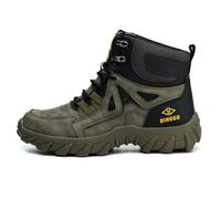 Mid-top Work Safety Shoes, Anti-Smashing and Anti-Puncture Steel Toe Labor Insurance Shoes, Anti-slip and Wear Resistant Labor Protective Boots, Comfortable Protection Sneakers for Construction Factor