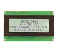 Midas Displays MC42005A6W-FPTLW-V2 4x20 Cob LCD Nero su Bianco 5mm Carattere