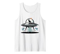 Midcentury Mid Century Cat Retro Atomic Age Space Capsule Canotta