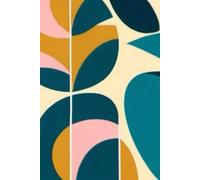 Midcentury Modern Retro 1960s Vintage Bold Print Notebook 120 lined pages