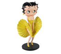 Middle-England of Birmingham Betty Boop Cool Breeze - Statuetta con vestito giallo glitterato, 32 cm