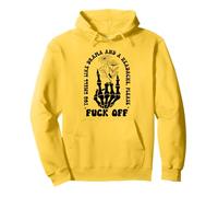 Middle Finger F off You Smell Like Drama & Headache Go Away Felpa con Cappuccio