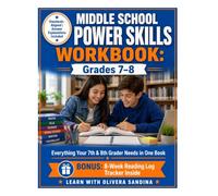 Middle School Power Skills Workbook: Grades 7-8 - Everything Your 7th & 8th Grader Needs in One Book (Math, ELA, Science, Social Studies, Writing & Vocabulary)