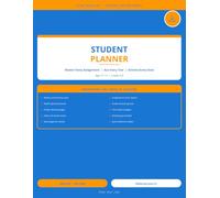 Middle School Student Planner Undated: Academic Homework Organizer, Assignment Tracker, Goal Setting Journal for Ages 11-13 (Grades 6-8)