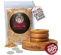 Middleton Mixology SmokeTop Kit per Fumatori di Cocktail - Affumicatore per Bevande al Camino Vecchio Stile per Cocktail, Whisky e Bourbon - (Ciliegia)