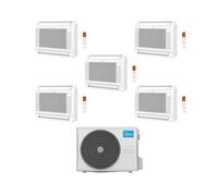 Midea Climatizzatore Console Penta Split MFA2U 9+9+9+9+18 con M5OE-42HFN8-Q Inverter R 32 Wi-Fi Optional