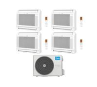 Midea Climatizzatore Console Quadri Split MFA2U 9+9+18+18 con M5OE-42HFN8-Q Inverter R 32 Wi-Fi Optional Classe A++