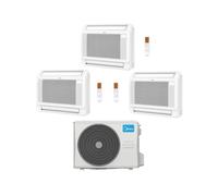 Midea Climatizzatore Console Trial Split MFA2U 9+9+12 con M5OE-42HFN8-Q Inverter R 32 Wi-Fi Optional