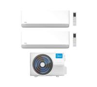 Midea Climatizzatore Dual Split serie Breezeless E 9+18 con M3OA-27HFN8-Q Inverter R 32 Wi-Fi Classe A++