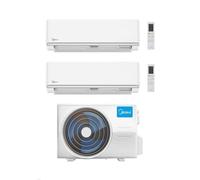 Midea Climatizzatore Inverter Dual Split serie Elegance 9+9 con M2OE-18HFN8-Q Wi-Fi optional