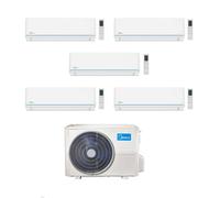 Midea Climatizzatore Penta Split serie Evolution 9+9+9+9+9 con M5OE-42HFN8-Q Inverter R 32 Wi-Fi Classe A++