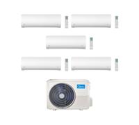 Midea Climatizzatore Penta Split serie Xtreme Pro 9+9+9+12+12 con M5OE-42HFN8-Q Inverter R 32 Wi-Fi Classe A++
