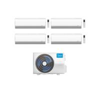 Midea Climatizzatore Quadri Split serie BreezeleSS+ 9+12+12+12 con M5OE-42HFN8-Q Inverter R 32 Wi-Fi