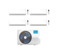 Midea Climatizzatore Quadri Split serie Breezeless E 9+12+12+18 con M4O-36FN8-Q Inverter R 32 Wi-Fi
