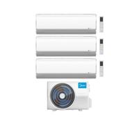 Midea Climatizzatore Trial Split serie BreezeleSS+ 12+12+12 con M5OE-42HFN8-Q Inverter R 32 Wi-Fi Classe A++