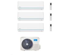Midea Climatizzatore Trial Split serie Evolution 12+12+12 con M3OA-27HFN8-Q Inverter R 32 Wi-Fi Classe A++