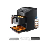 Midea Friggitrice ad Aria Verticale Doppia Zona 10 in 1, 11L, 2400W